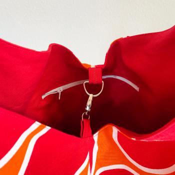 Preview: Strandtasche orange-rot